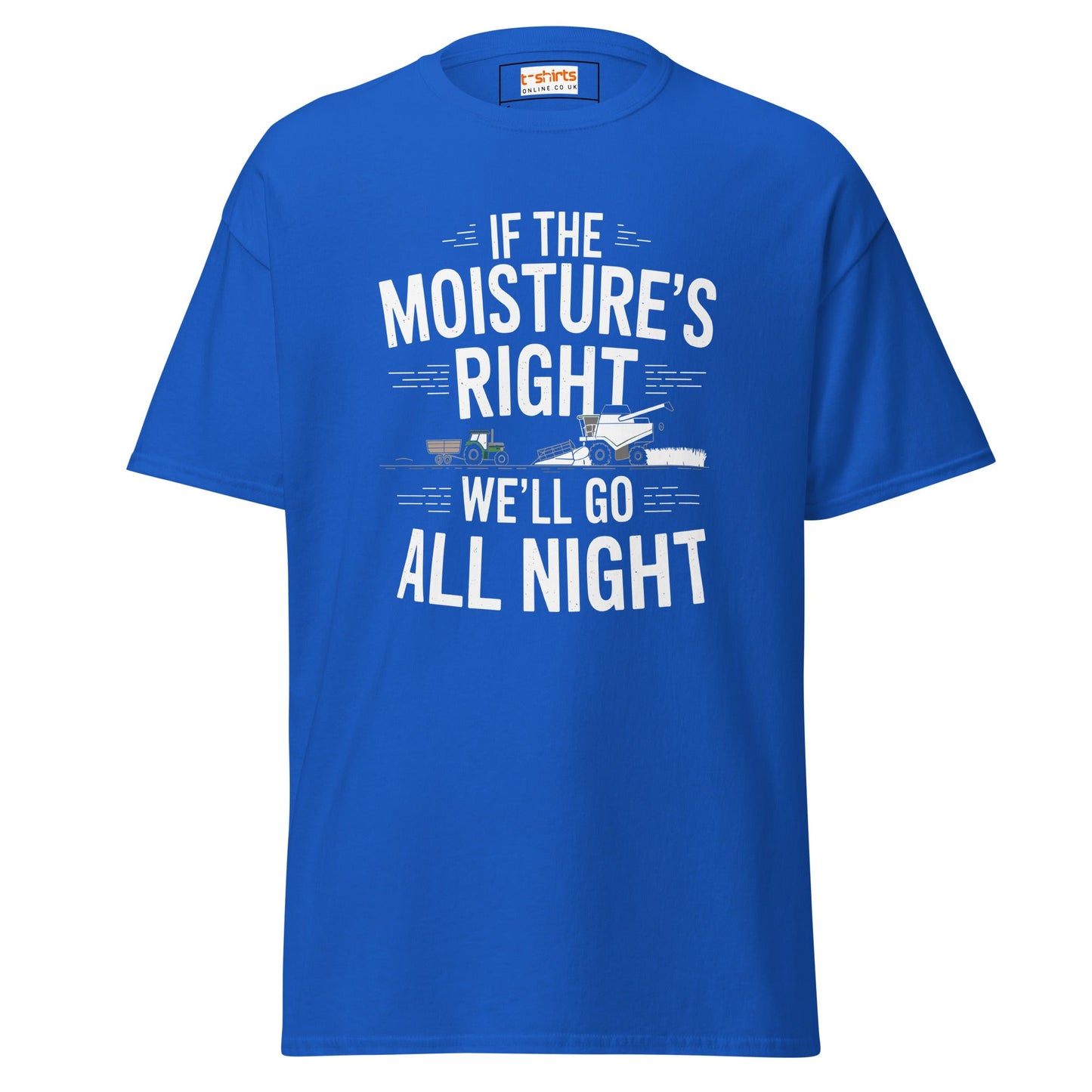 Go All Night | Farmer T-Shirt - Royal - T-Shirts Online