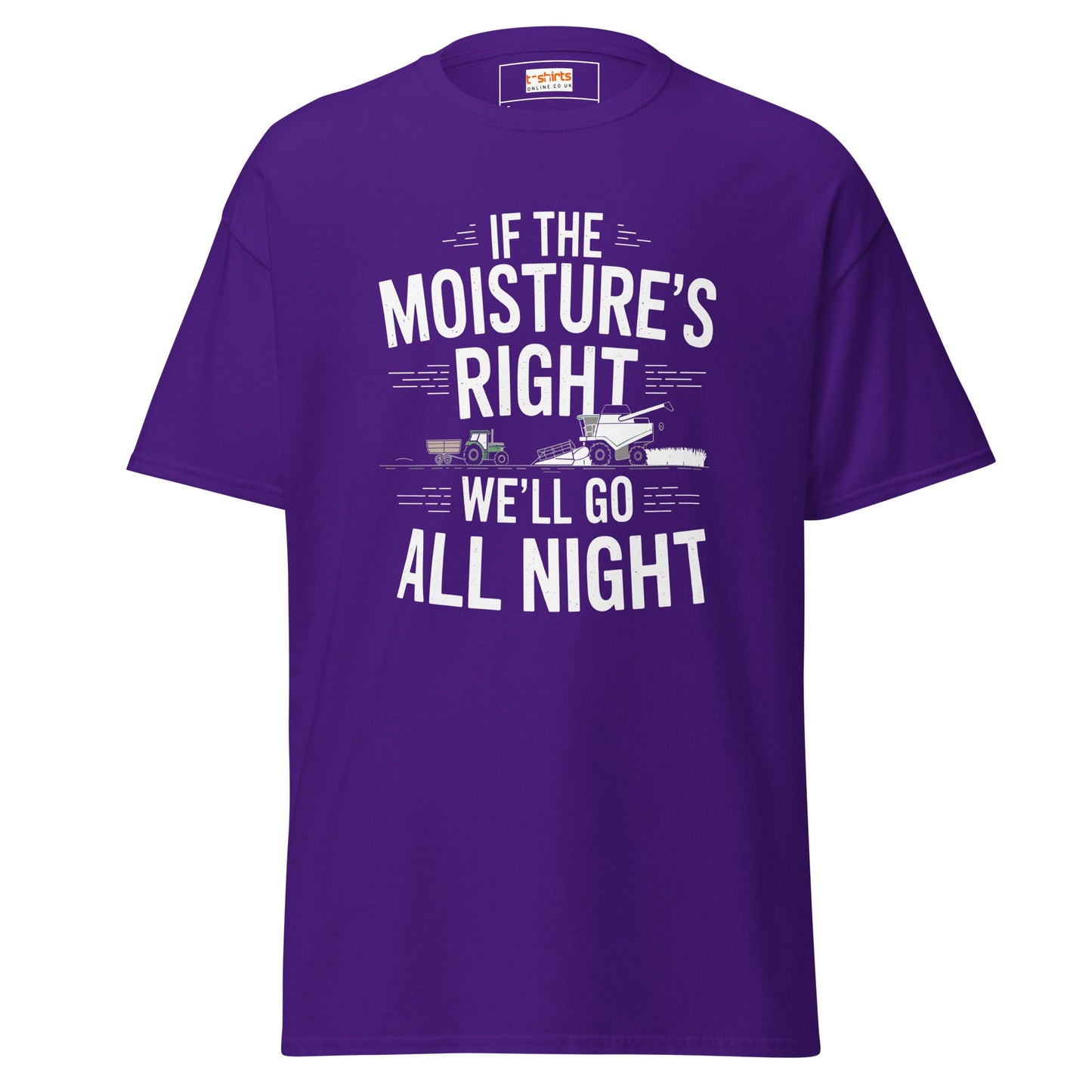 Go All Night | Farmer T-Shirt - Purple - T-Shirts Online
