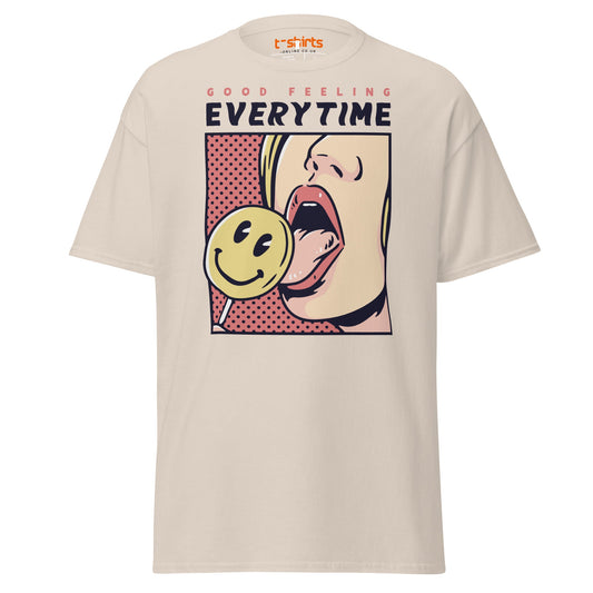 Good Feeling Every Time T-Shirt - Natural - T-Shirts Online