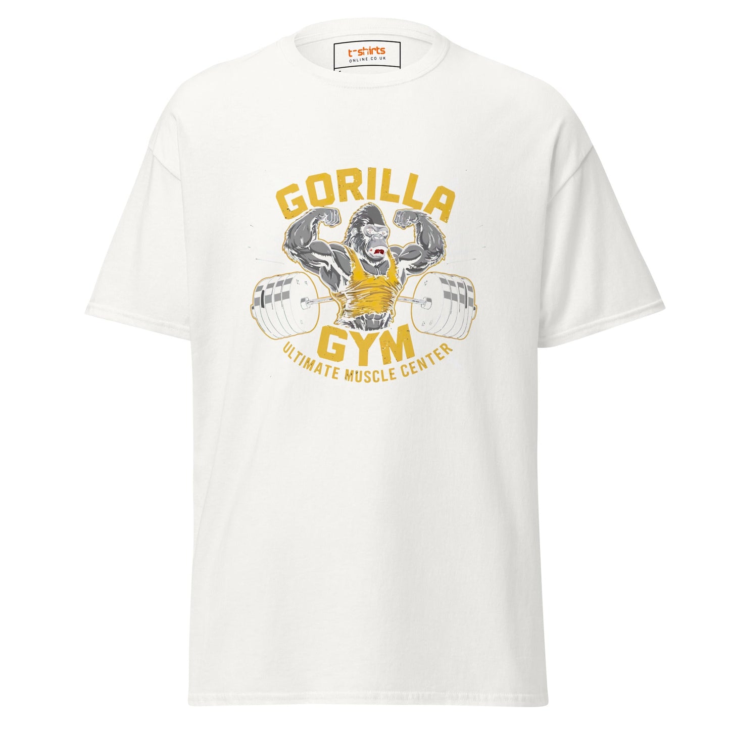 Gorilla Gym | Gym T-Shirt - White - T-Shirts Online
