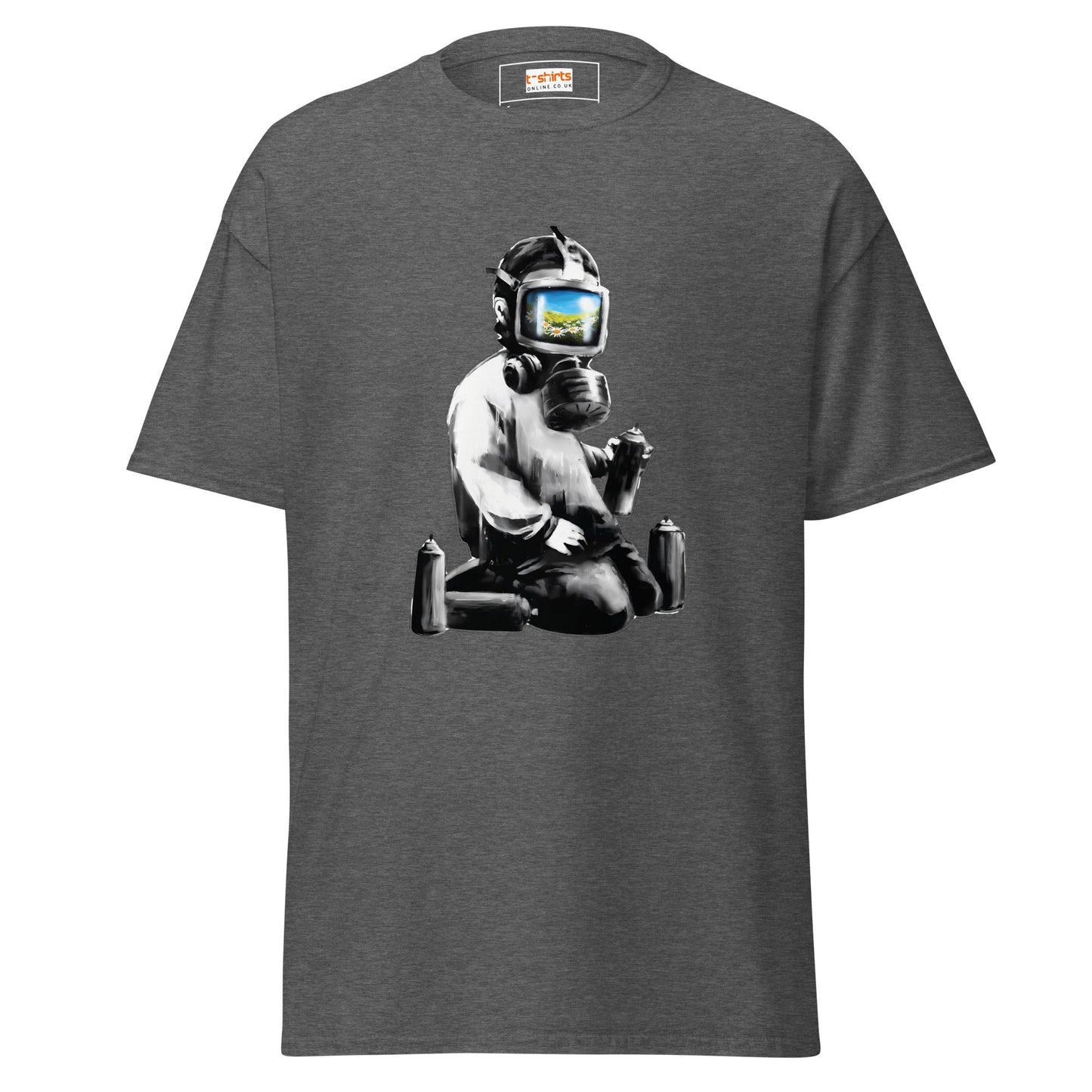 Graffiti Artist | Banksy Inspired T-Shirt - Dark Heather - T-Shirts Online