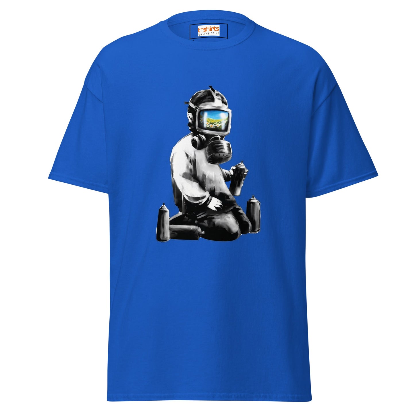 Graffiti Artist | Banksy Inspired T-Shirt - Royal - T-Shirts Online