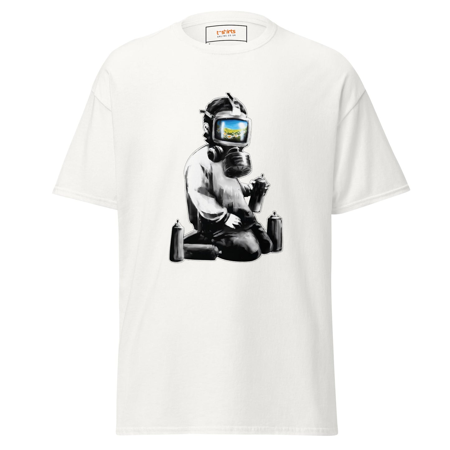 Graffiti Artist | Banksy Inspired T-Shirt - White - T-Shirts Online