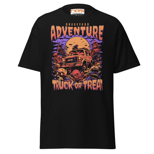 Graveyard Adventure Truck or Treat T-Shirt - Black - T-Shirts Online