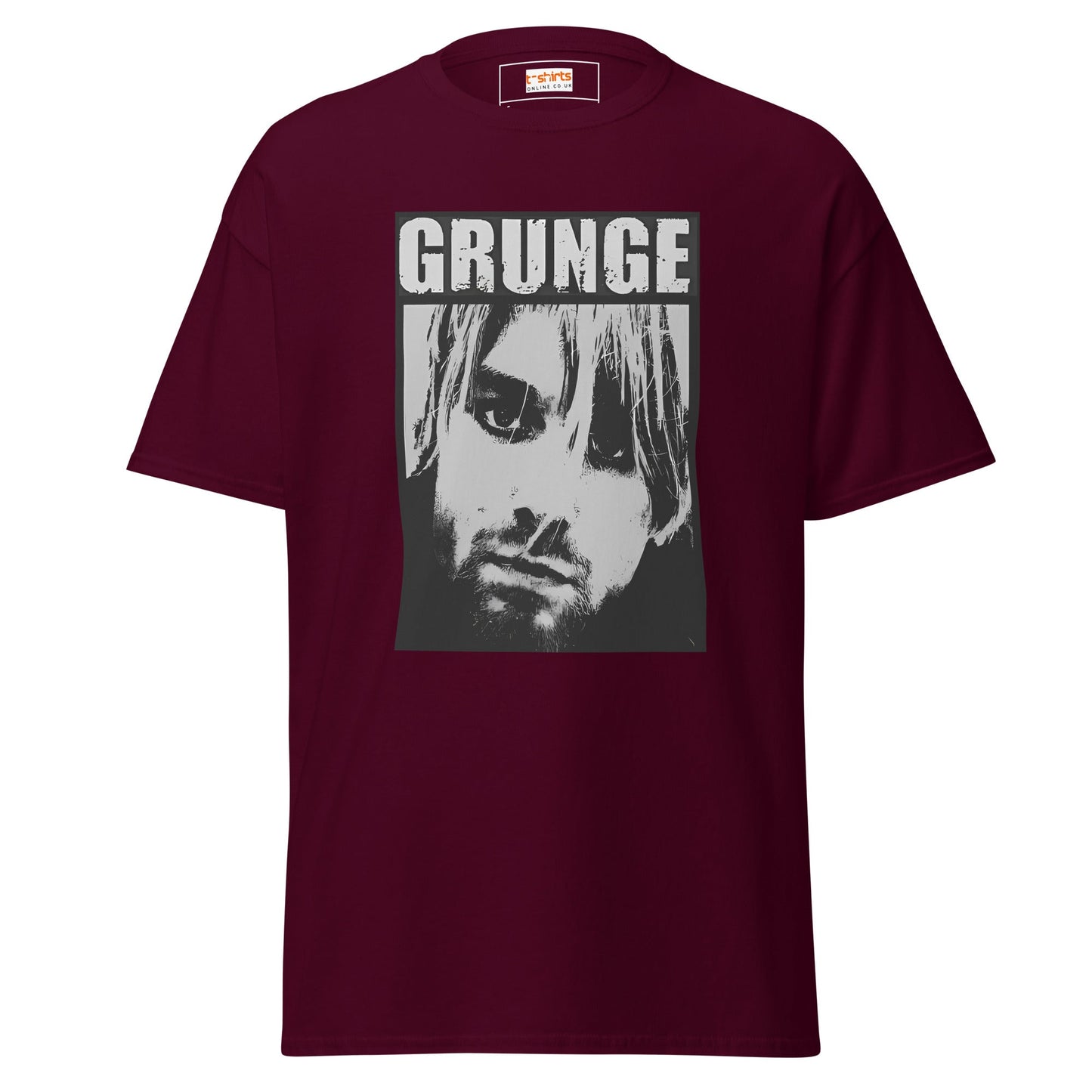 Grunge | Music T-Shirt - Maroon - T-Shirts Online