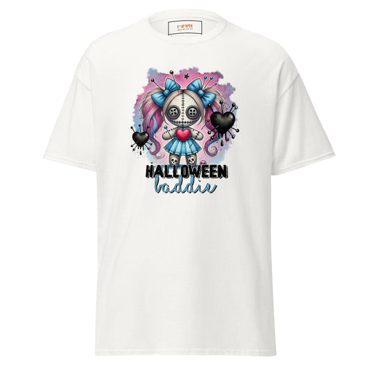 Halloween Baddie | Voodoo Doll T-Shirt - White - T-Shirts Online