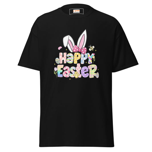 Happy Easter | Easter T-Shirt - Black - T-Shirts Online