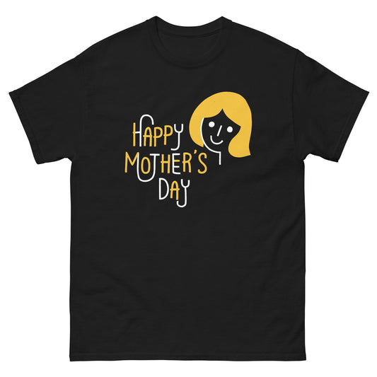 Happy Mothers Day | Mother's Day T-Shirt - Black - T-Shirts Online