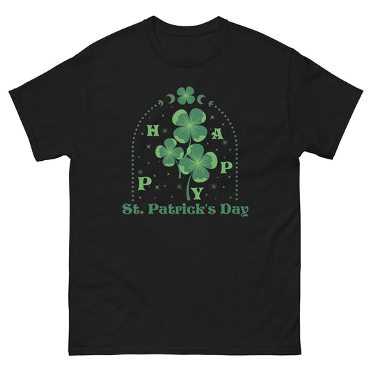 Happy St Patricks Day | St Patrick's Day T-Shirt - Black - T-Shirts Online