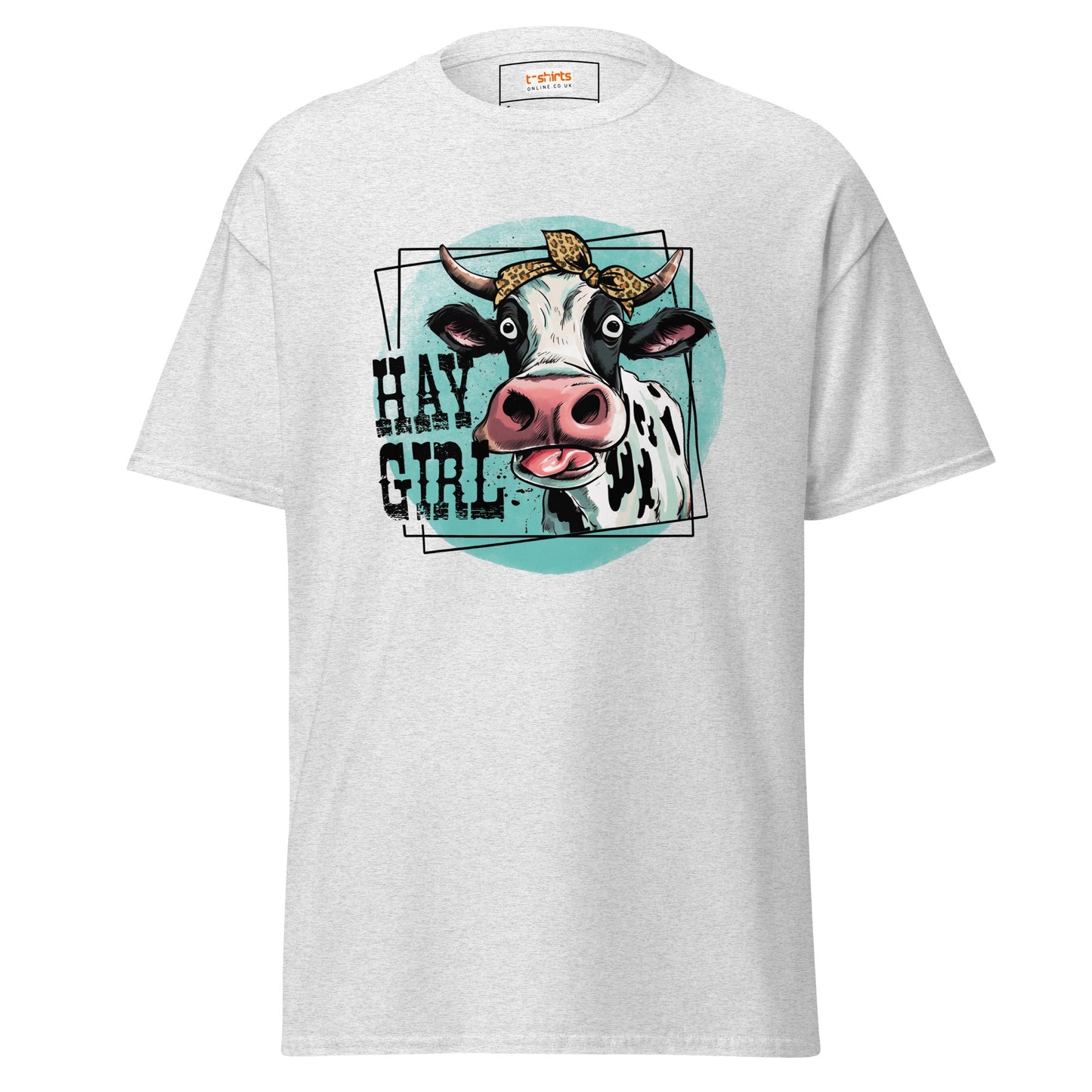 Hay Girl | Farmer T-Shirt - Ash - T-Shirts Online