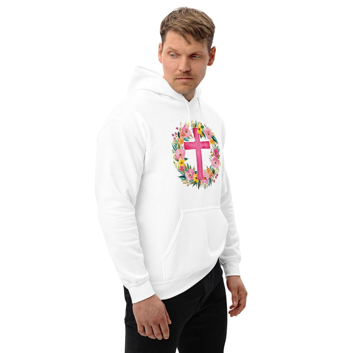 He is Risen | Christian Hoodie - White - T-Shirts Online