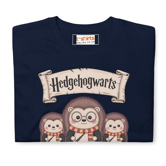 Hedgehogwarts T-Shirt | Funny Animal Parody Tee - Black - T-Shirts Online