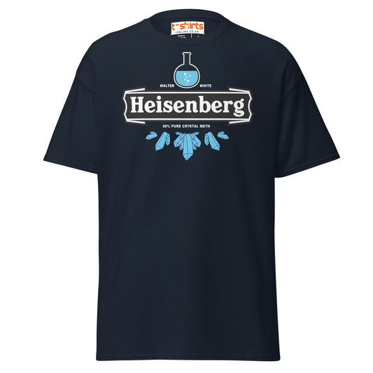 Heisenberg Chemistry T-Shirt | Funny Science Parody Tee - Navy - T-Shirts Online