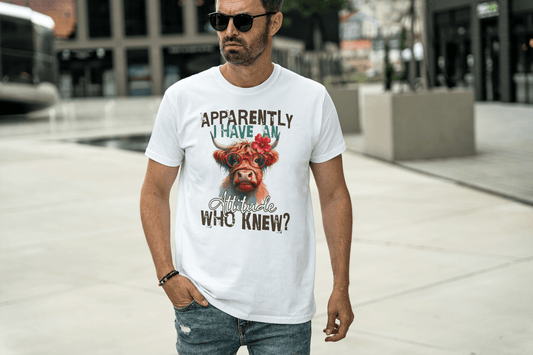 Highland Cow | Funny Unisex T-Shirt - Black - T-Shirts Online