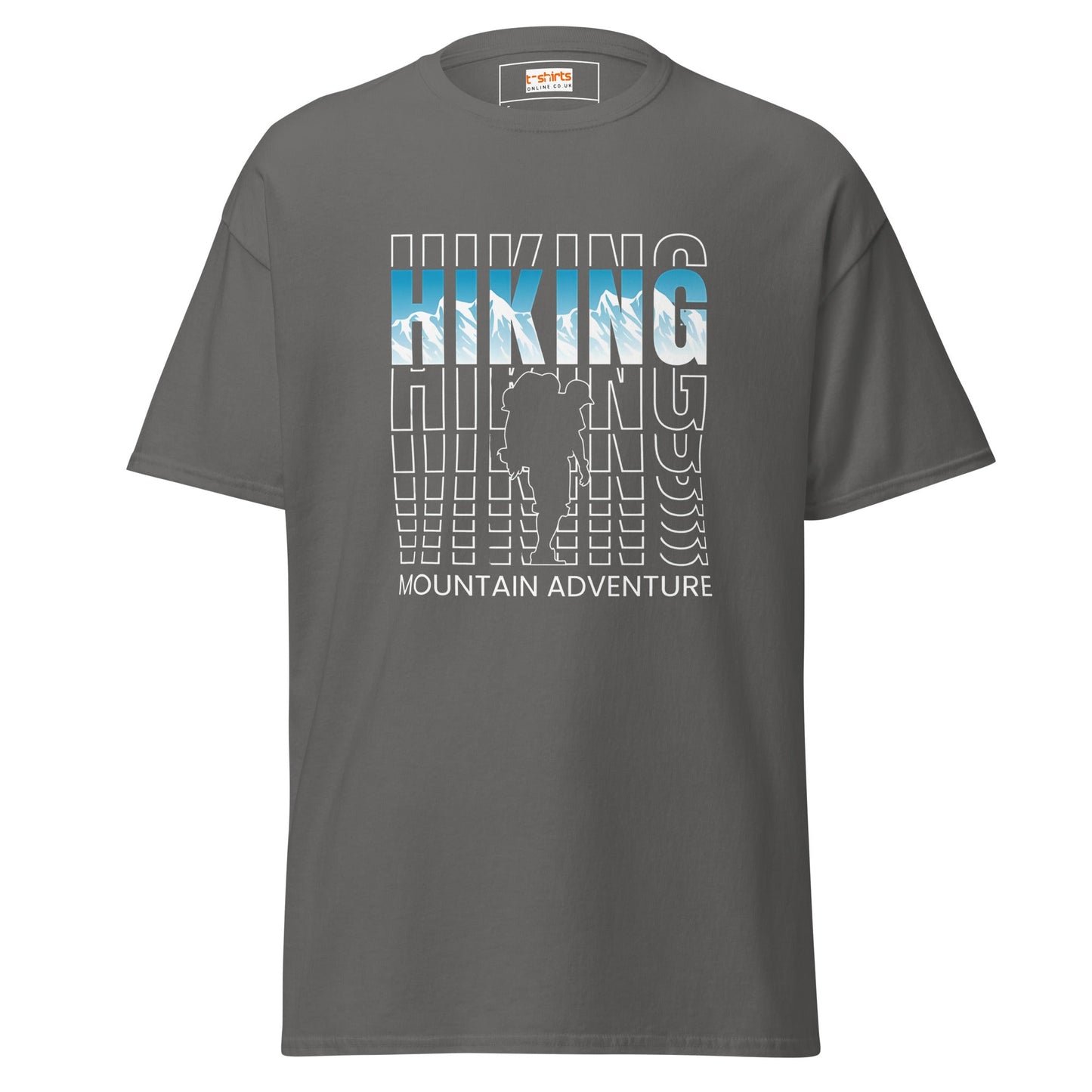 Hiking Mountain Adventure | Discovery T-Shirt - Charcoal - T-Shirts Online