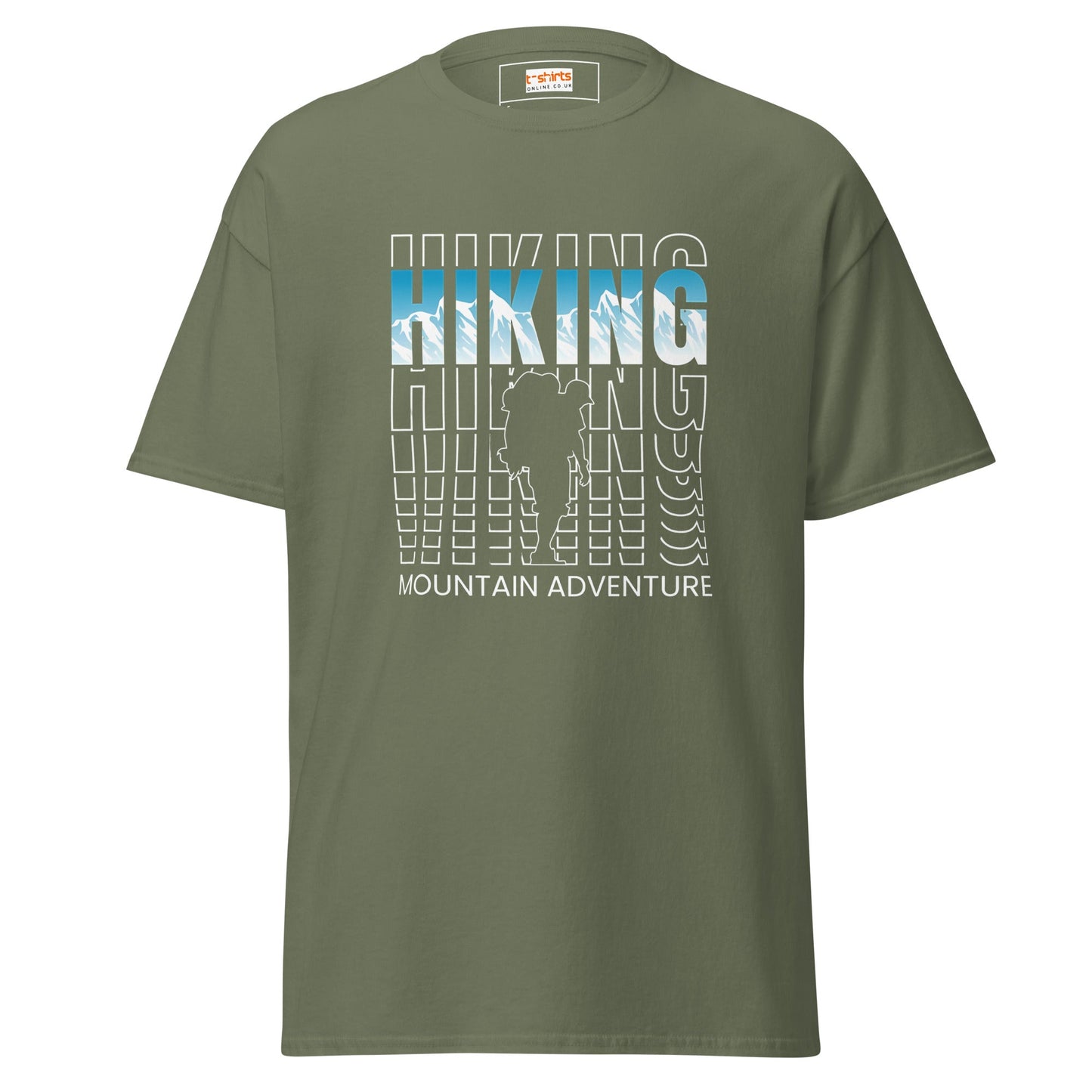 Hiking Mountain Adventure | Discovery T-Shirt - Military Green - T-Shirts Online