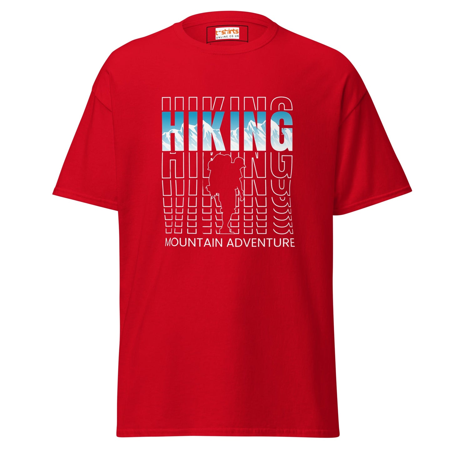 Hiking Mountain Adventure | Discovery T-Shirt - Red - T-Shirts Online