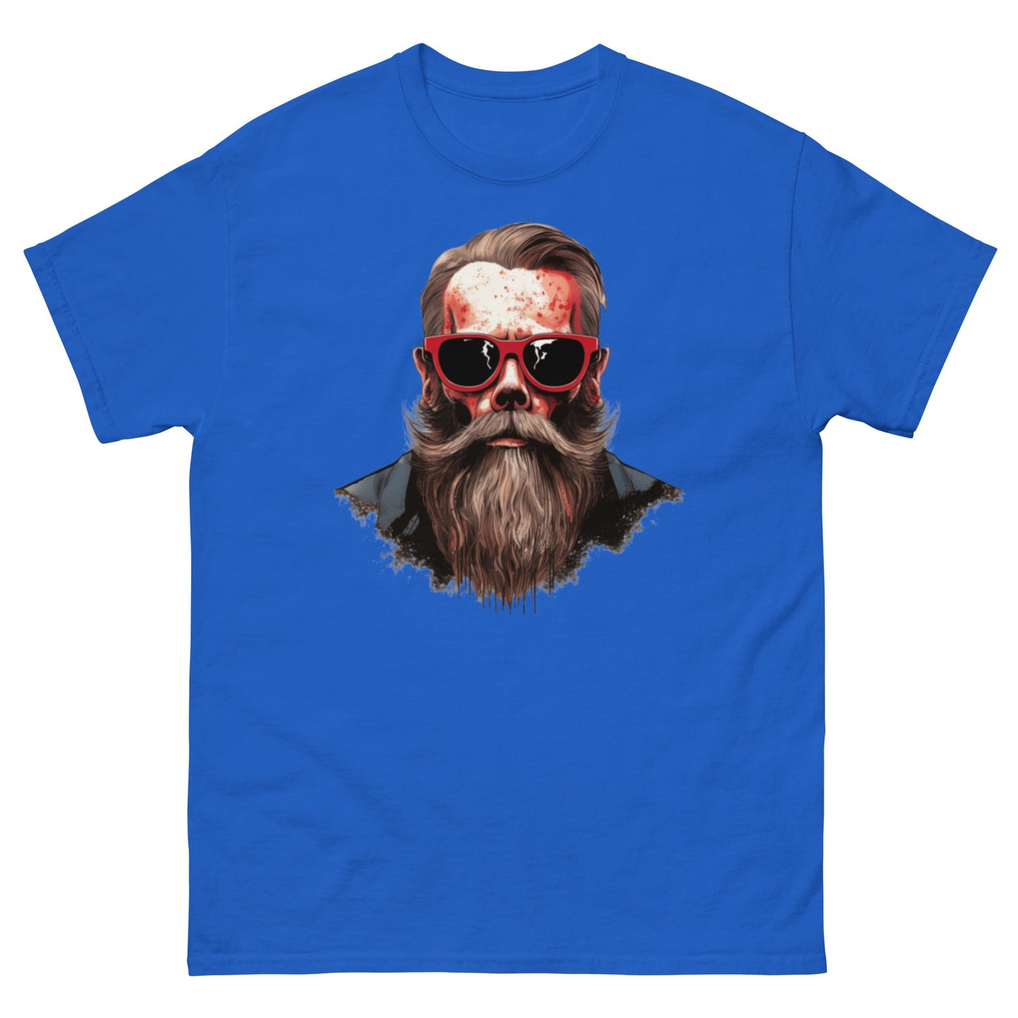 Hipster Skull | Men's T-Shirt - Royal - T-Shirts Online
