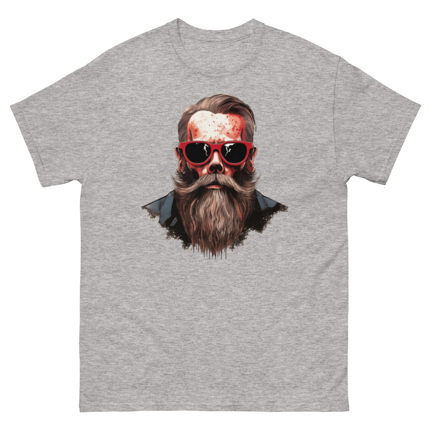 Hipster Skull | Men's T-Shirt - Sport Grey - T-Shirts Online