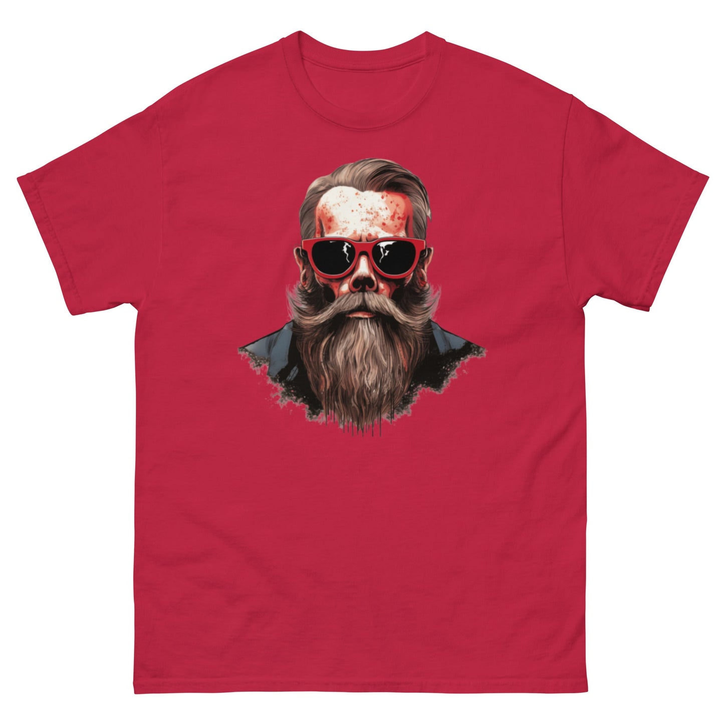 Hipster Skull | Men's T-Shirt - Cardinal - T-Shirts Online