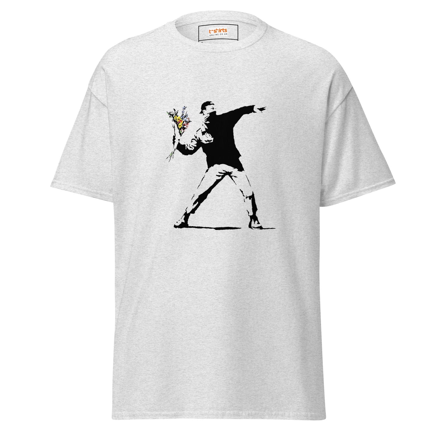 Hooligan | Banksy Inspired T-Shirt - Ash - T-Shirts Online