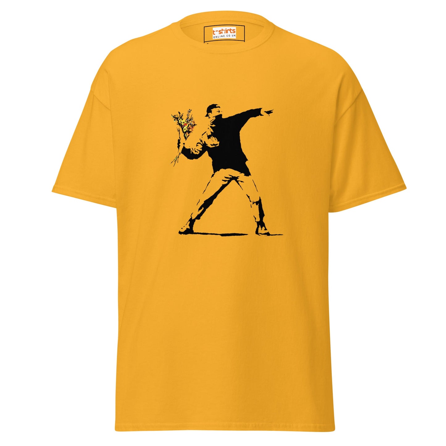 Hooligan | Banksy Inspired T-Shirt - Gold - T-Shirts Online