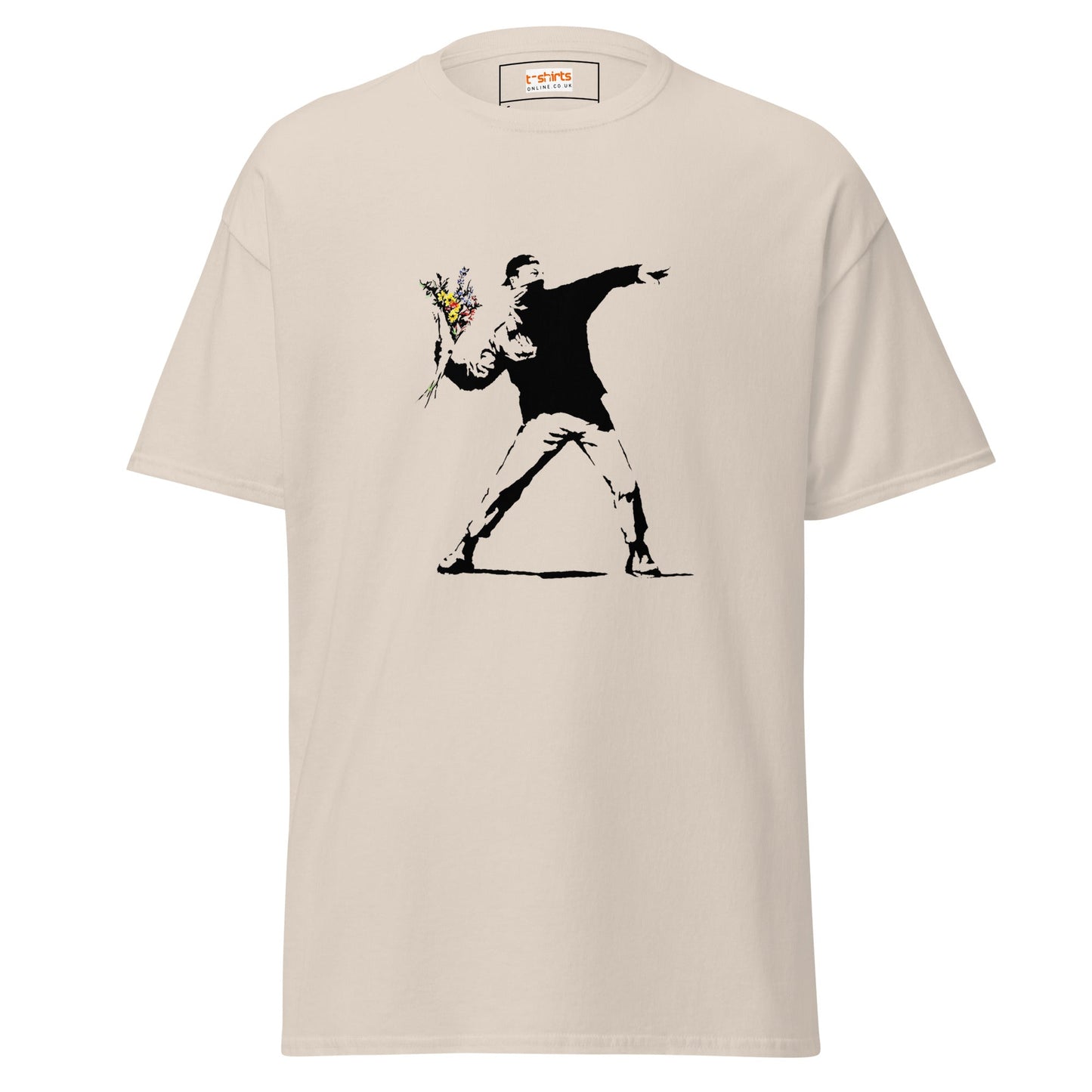 Hooligan | Banksy Inspired T-Shirt - Natural - T-Shirts Online