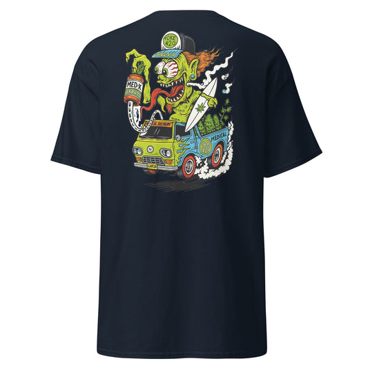 Hot Rod Cannabis Monster T-Shirt - Navy - T-Shirts Online