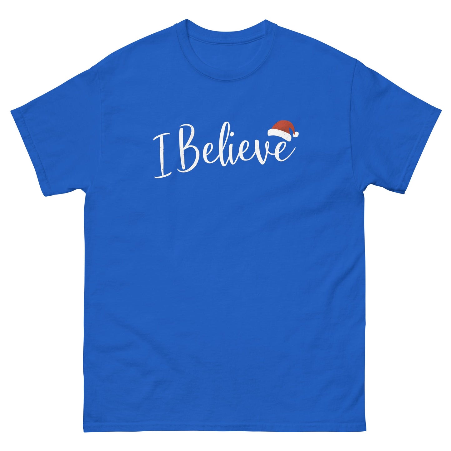 I Believe | Christmas T-Shirt - Royal - T-Shirts Online