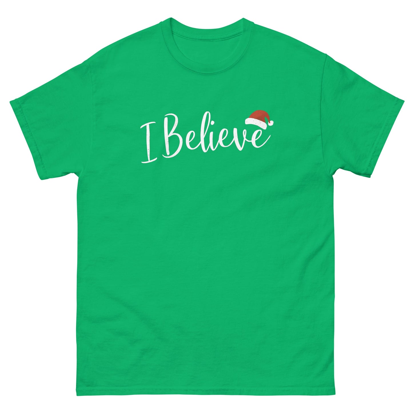 I Believe | Christmas T-Shirt - Irish Green - T-Shirts Online
