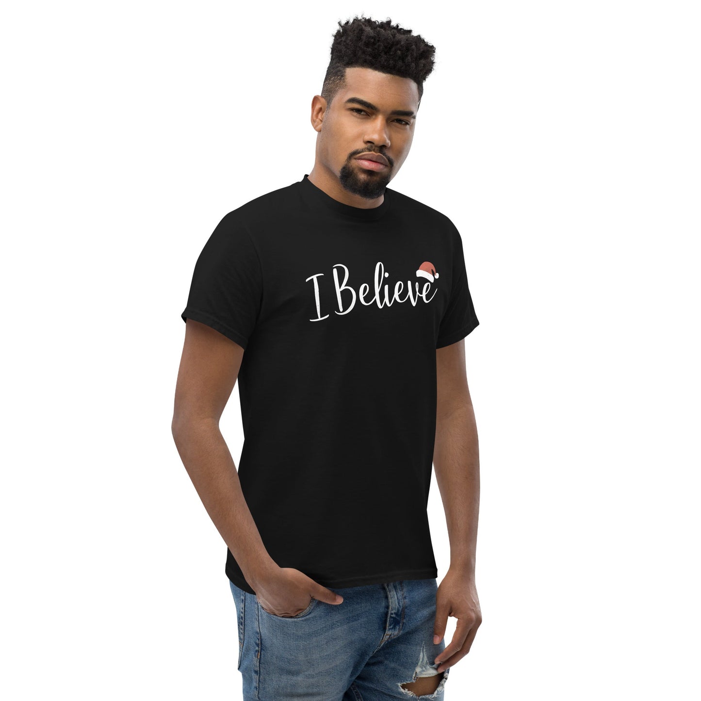 I Believe | Christmas T-Shirt - Black - T-Shirts Online