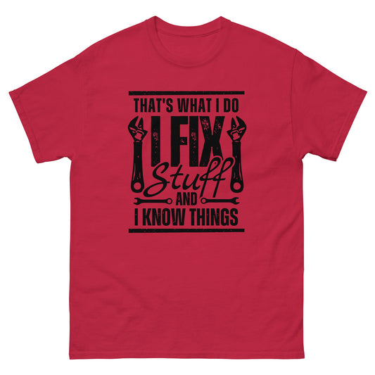 I Fix Stuff | Men's T-Shirt - Cardinal - T-Shirts Online