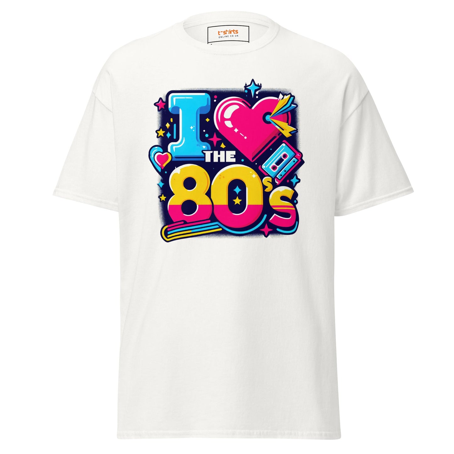 I Love the 80's | Retro T-Shirt - White - T-Shirts Online
