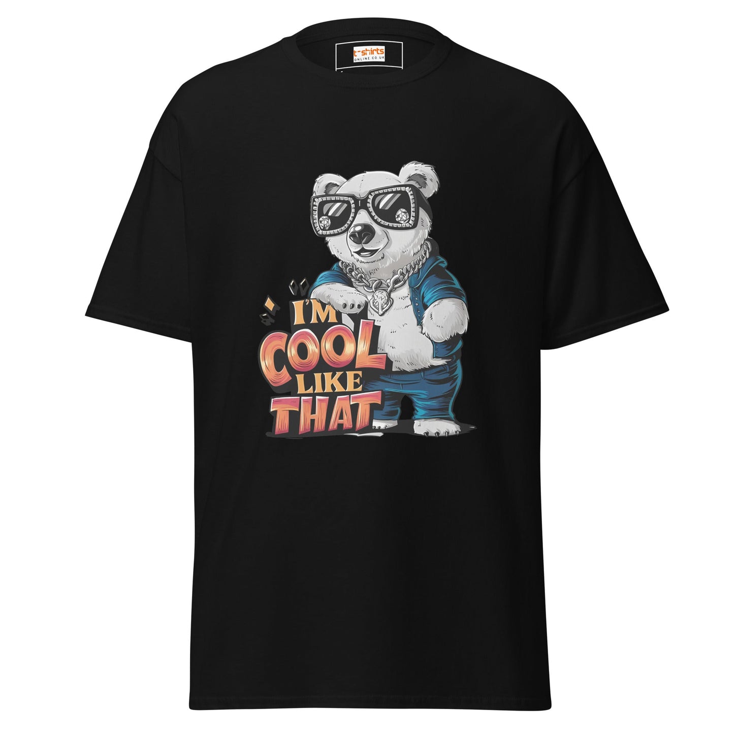 I'm Cool Like That | Polar Bear T-Shirt - Black - T-Shirts Online