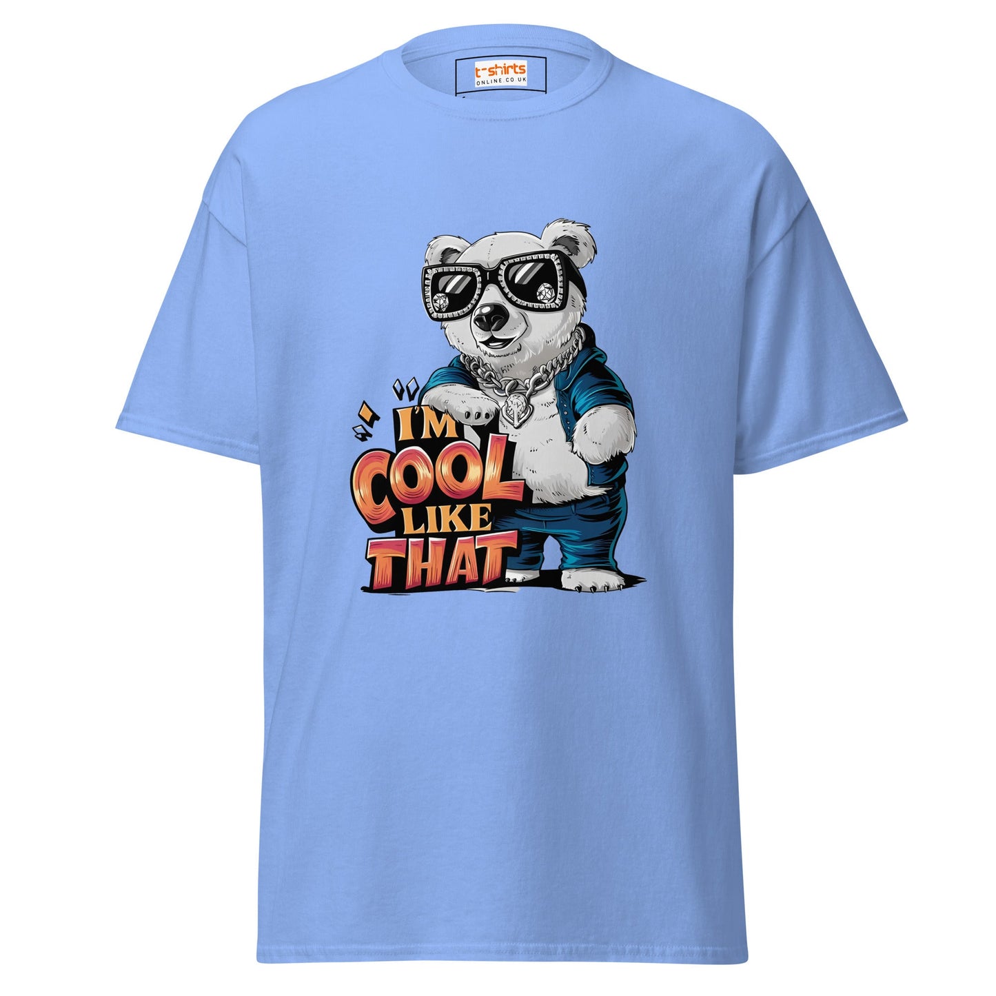I'm Cool Like That | Polar Bear T-Shirt - Carolina Blue - T-Shirts Online