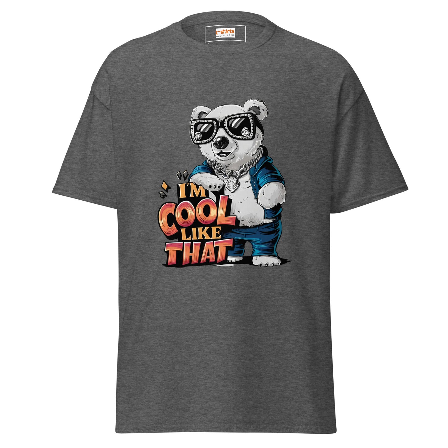 I'm Cool Like That | Polar Bear T-Shirt - Dark Heather - T-Shirts Online
