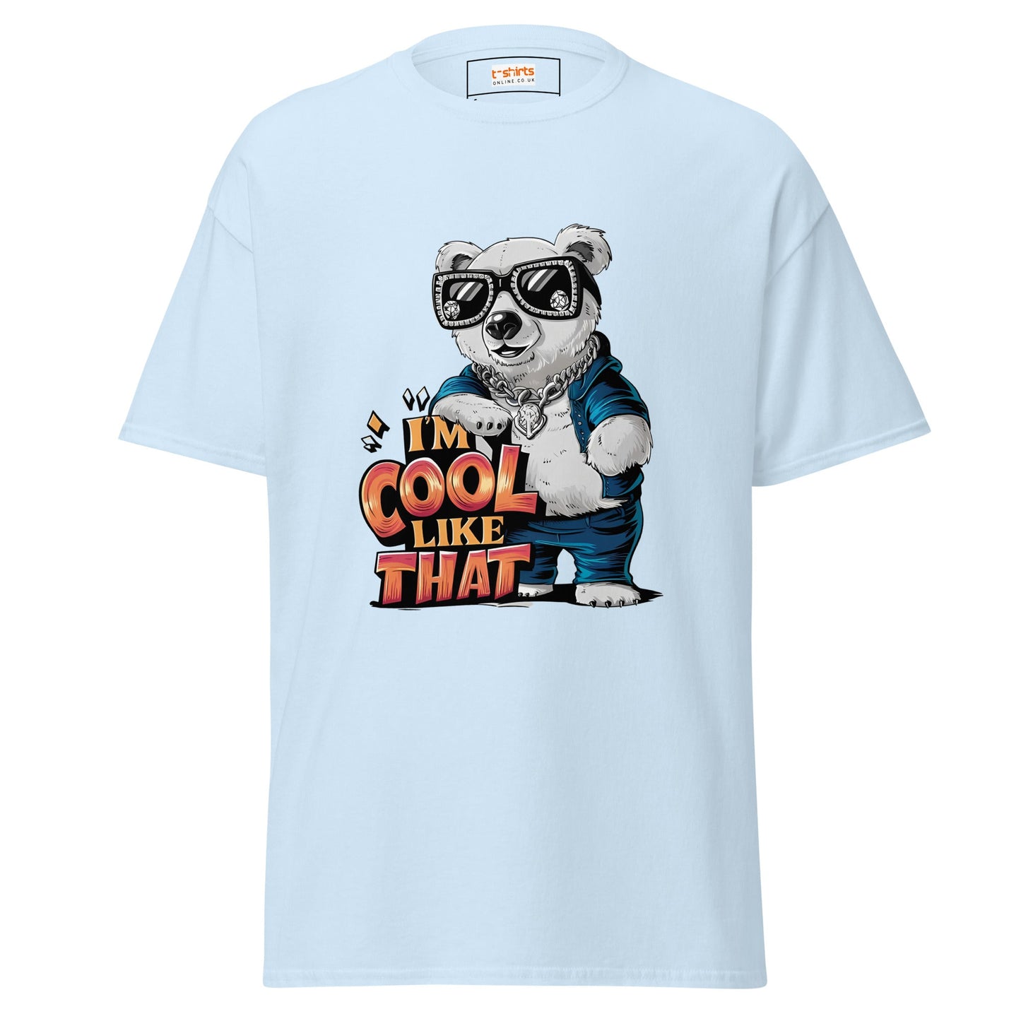 I'm Cool Like That | Polar Bear T-Shirt - Light Blue - T-Shirts Online