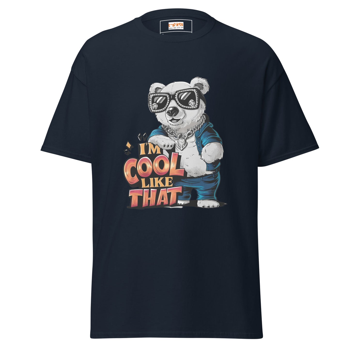 I'm Cool Like That | Polar Bear T-Shirt - Navy - T-Shirts Online