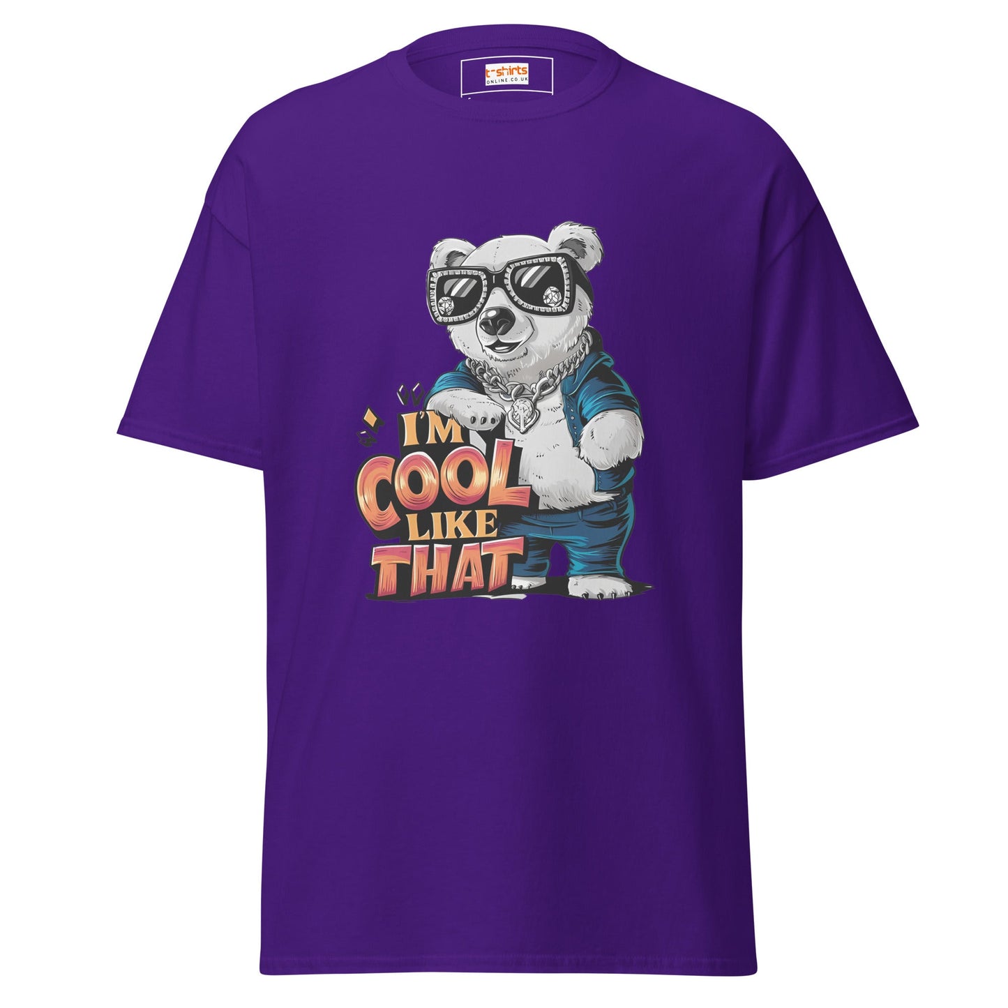 I'm Cool Like That | Polar Bear T-Shirt - Purple - T-Shirts Online