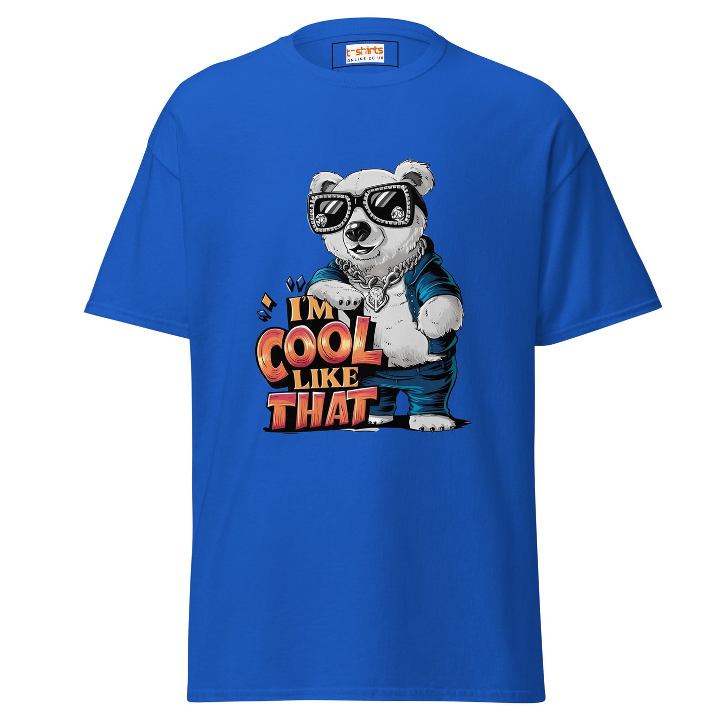 I'm Cool Like That | Polar Bear T-Shirt - Royal - T-Shirts Online