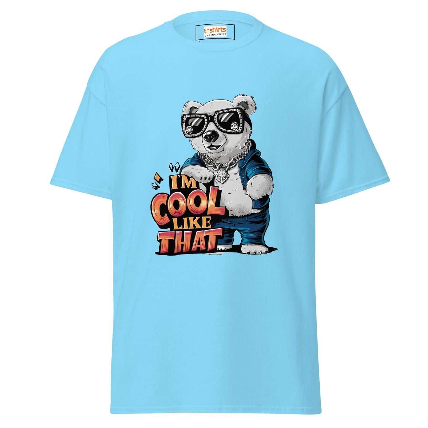 I'm Cool Like That | Polar Bear T-Shirt - Sky - T-Shirts Online