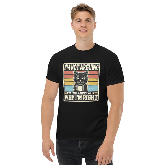 I'm Not Arguing | Cat T-Shirt - Black - T-Shirts Online