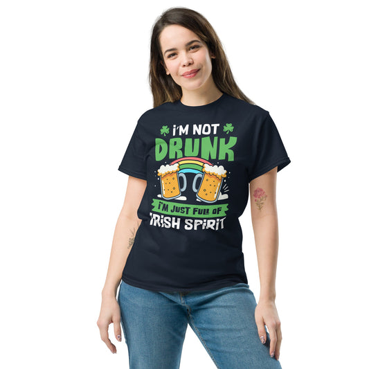 I'm Not Drunk | St Patrick's Day T-Shirt - Black - T-Shirts Online