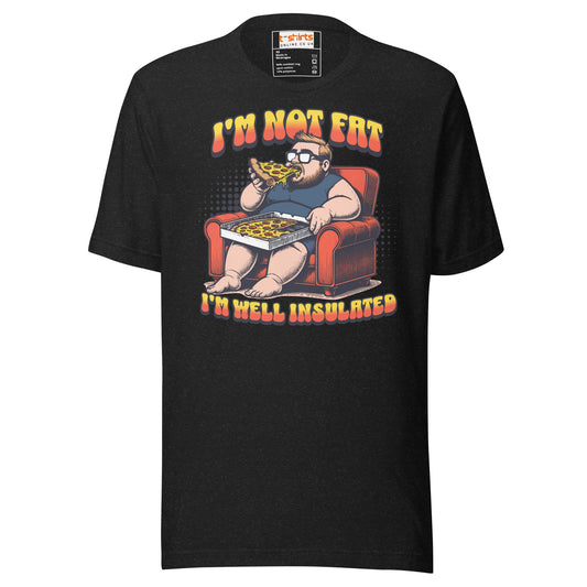I'm Not Fat T-Shirt | Funny Slogan T-Shirt - Black Heather - T-Shirts Online