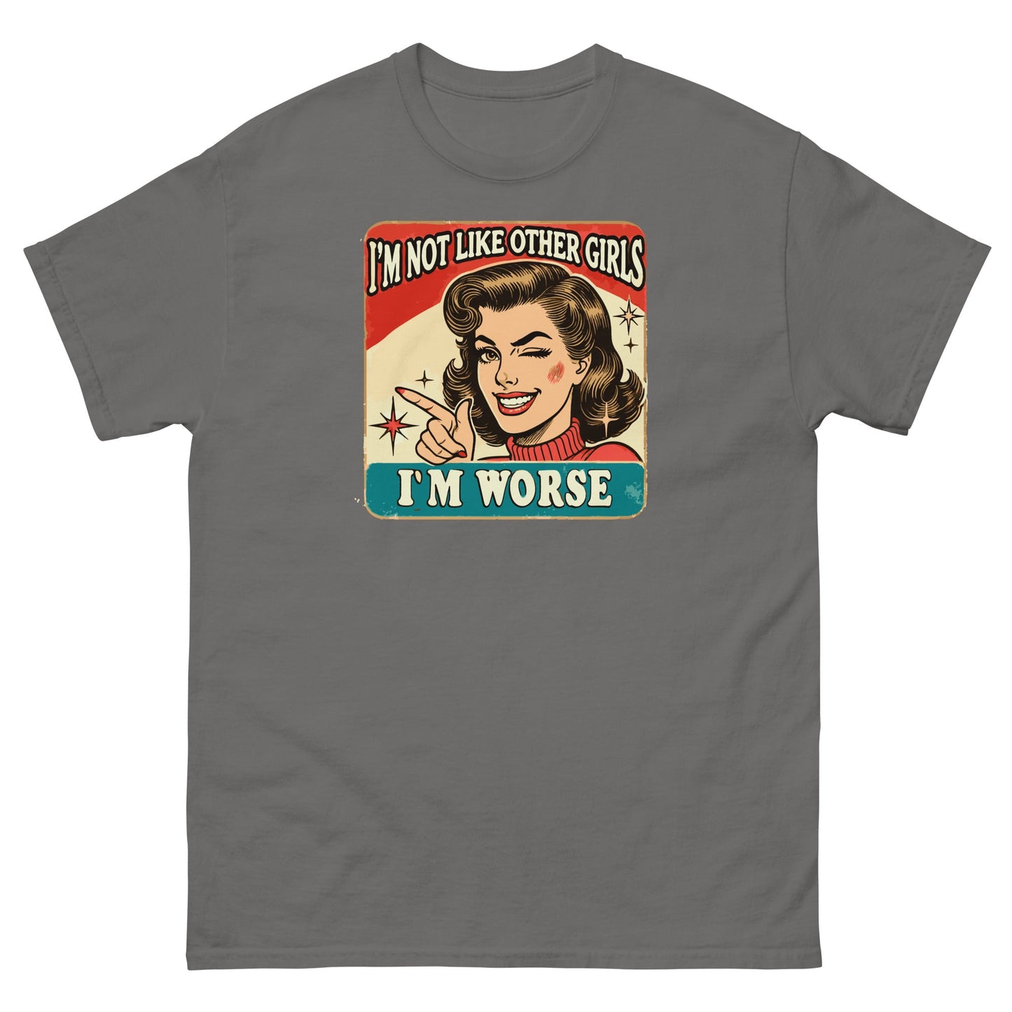I'm Not Like Other Girls | Retro Women's T-Shirt - Charcoal - T-Shirts Online