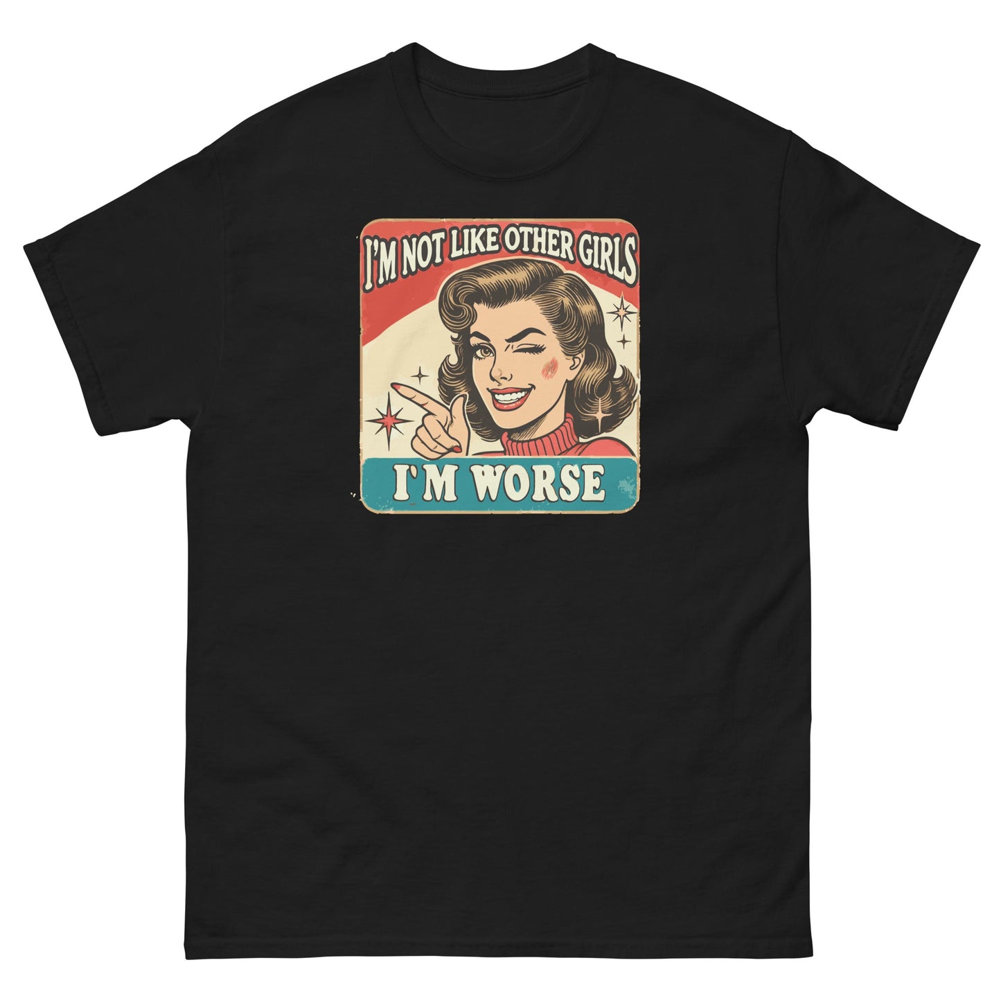 I'm Not Like Other Girls | Retro Women's T-Shirt - Black - T-Shirts Online