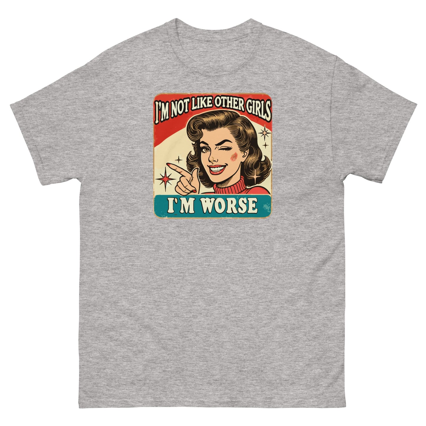 I'm Not Like Other Girls | Retro Women's T-Shirt - Sport Grey - T-Shirts Online