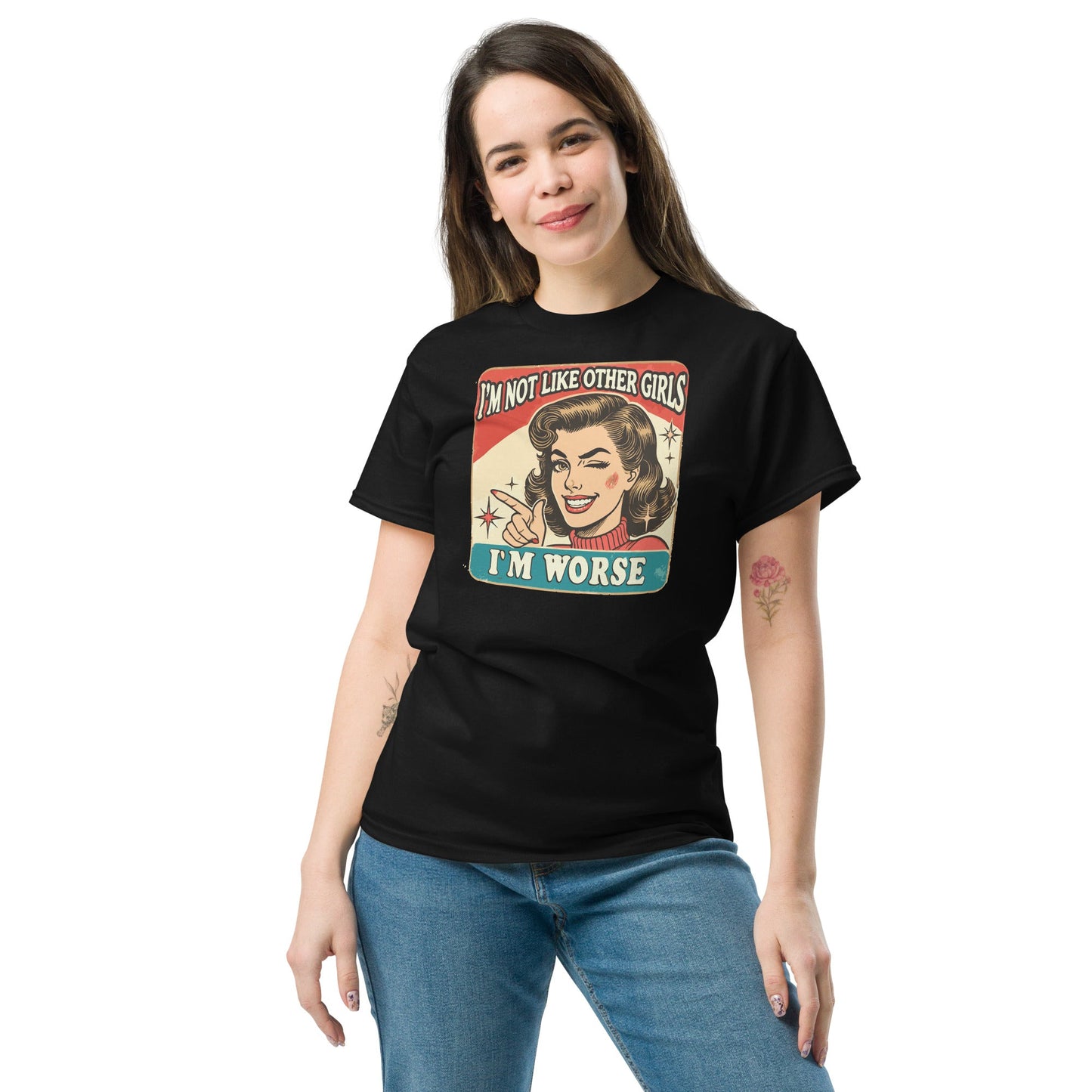 I'm Not Like Other Girls | Retro Women's T-Shirt - Black - T-Shirts Online