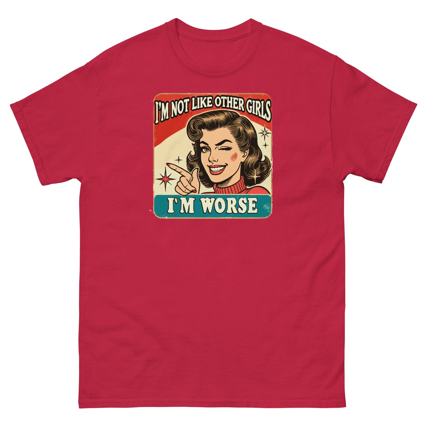 I'm Not Like Other Girls | Retro Women's T-Shirt - Cardinal - T-Shirts Online