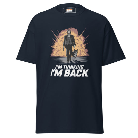 I'm Thinking I'm Back | Men's Movie T Shirt - Navy - T-Shirts Online